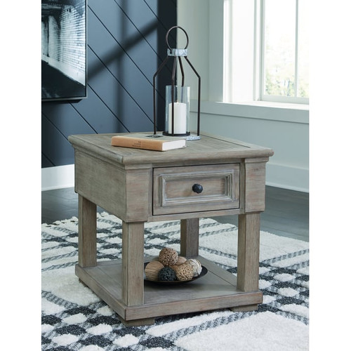Ashley Furniture Moreshire Bisque Rectangular End Table