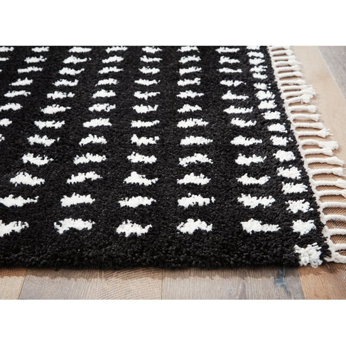 Ashley Furniture Minston Black White Medium Rugs