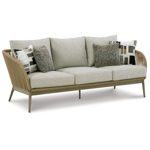 Ashley Furniture Swiss Valley Beige Sofa With Cushion