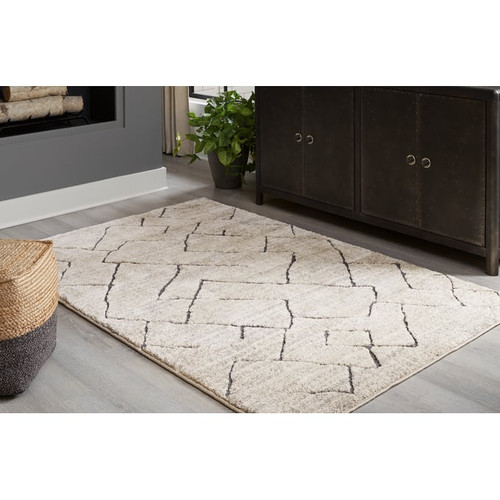 Ashley Furniture Ashbertly Gray Cream Medium Rugs