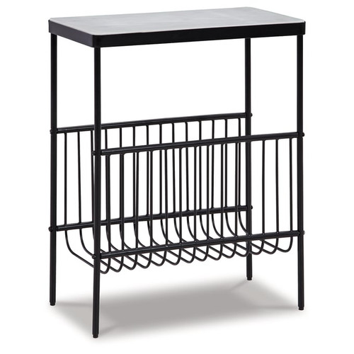 Ashley Furniture Issiamere Black White Accent Table