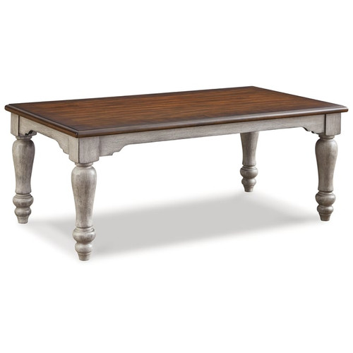 Ashley Furniture Lodenbay Antique Gray Brown Rectangular Cocktail Table