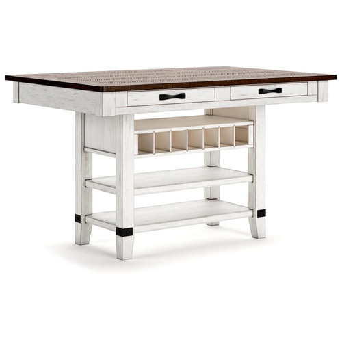 Ashley Furniture Valebeck White Brown Counter Height Table