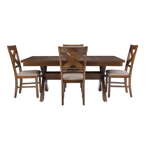 Powell Furniture Kraven Dark Hazelnut 5pc Dining Room Set