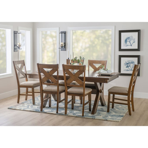 Powell Furniture Kraven Dark Hazelnut 7pc Dining Room Set