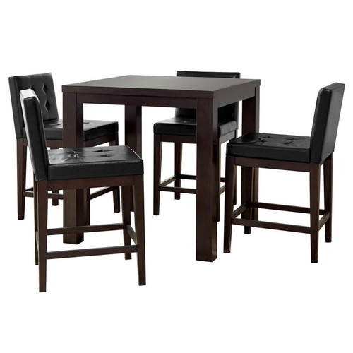 Progressive Furniture Athena Brown Black 5pc Counter Height Set