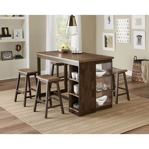 Progressive Furniture Kenny Brown 5pc Counter Height Set