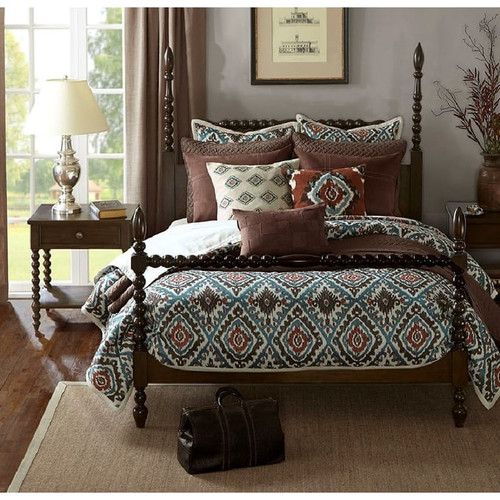 Olliix Madison Park Signature Beckett Morocco Brown 2pc Bedroom Set With King Bed