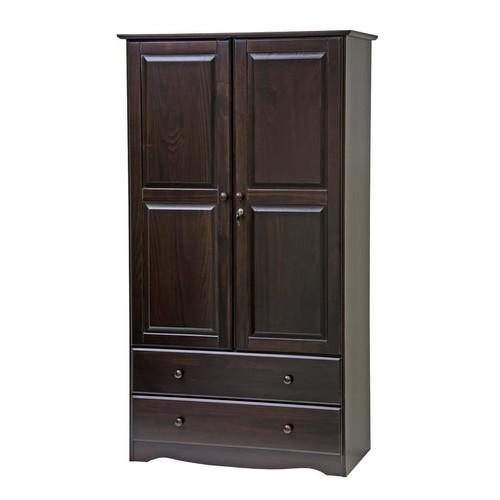 Palace Imports Smart Java Wardrobe with 1 Shelf