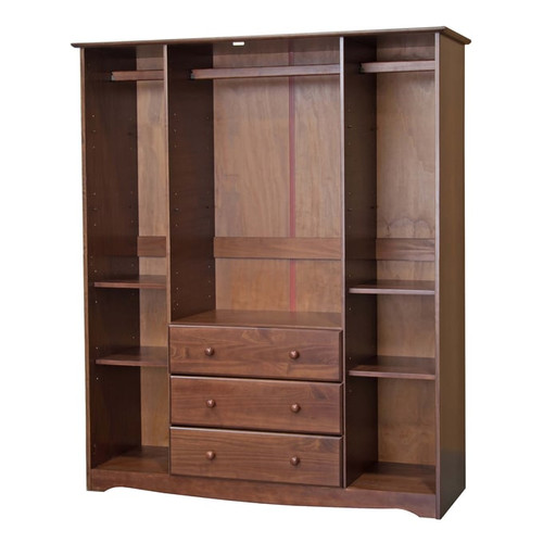 Palace Imports Family Mocha 4 Small Shelves Wardrobes