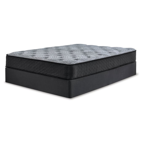 Ashley Furniture Comfort Plus Gray Black King Mattress With Foundation