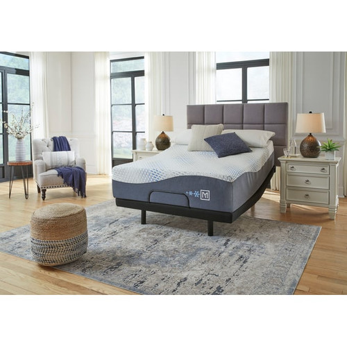 Ashley Furniture Millennium Cushion Firm Gel Memory Foam Hybrid Cal King Mattress With Adjustable Base