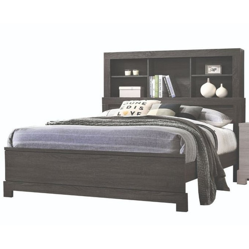 Acme Furniture Lantha Gray Oak 2pc Bedroom Set with King Storage Bed