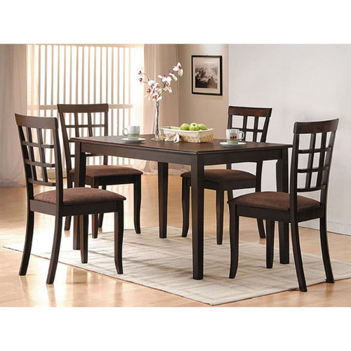 Acme Furniture Cardiff Espresso Dark Brown 5pc Dining Room Set