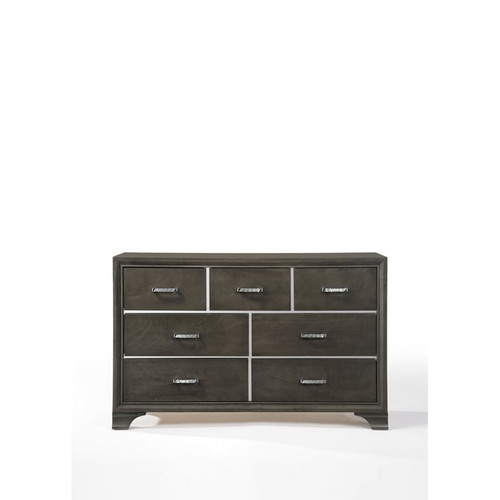 Acme Furniture Carine II Gray Dresser and Mirror