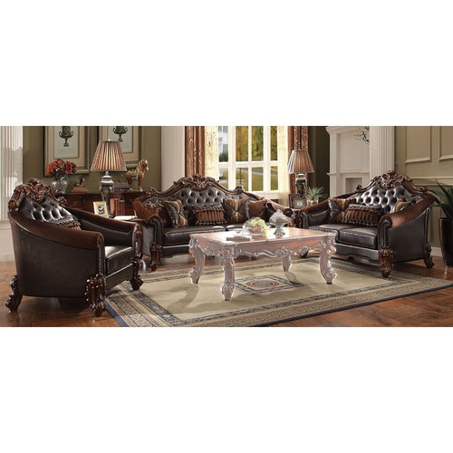Acme Furniture Vendome II Dark Brown Cherry 3pc Living Room Set
