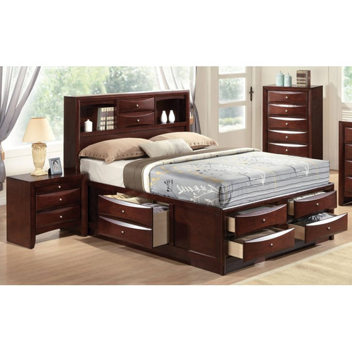 Acme Furniture Ireland Espresso 2pc Bedroom Set with King Storage Bed