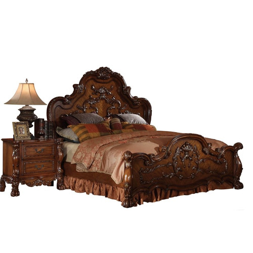 Acme Furniture Dresden Cherry Oak 2pc Bedroom Set with Queen Panel Bed