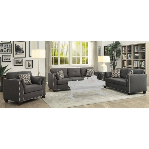 Acme Furniture Laurissa Light Charcoal 3pc Living Room Set