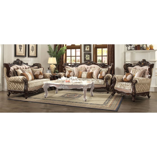 Acme Furniture Shalisa Walnut 3pc Living Room Set