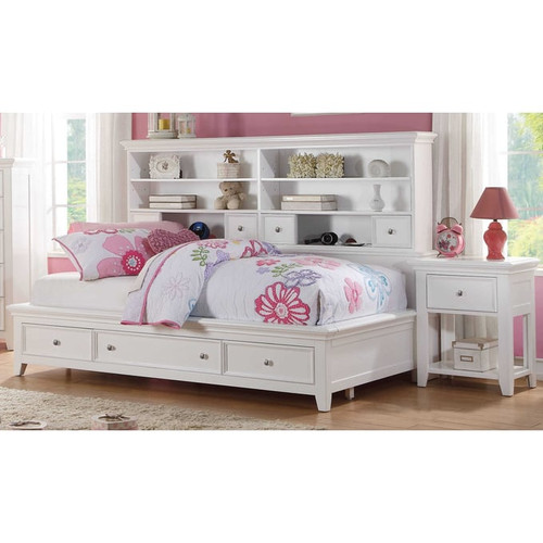 Acme Furniture Lacey White 2pc Bedroom Set With Full Storage Daybed