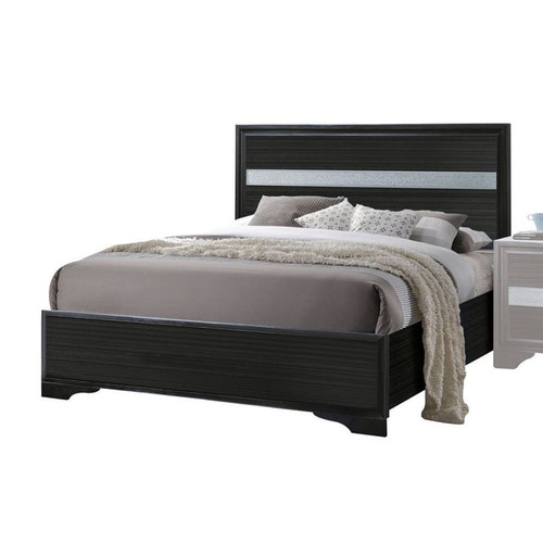 Acme Furniture Naima Black 2pc Bedroom Set with Twin Bed