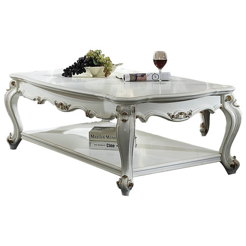 Acme Furniture Picardy II Antique Pearl 3pc Coffee Table Set