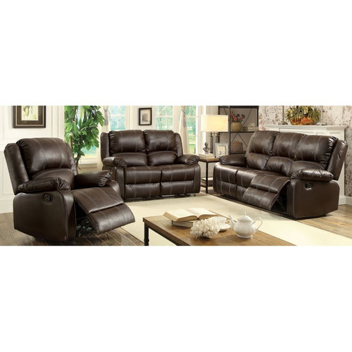 Acme Furniture Zuriel Brown 3pc Living Room Set