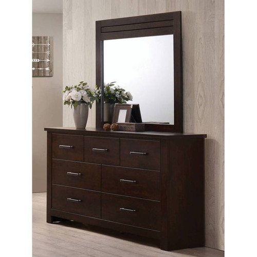 Acme Furniture Panang Mahogany Dresser and Mirror