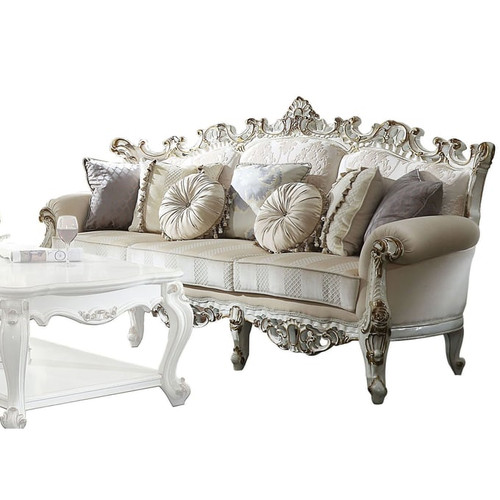 Acme Furniture Picardy II Antique Pearl 3pc Living Room Set