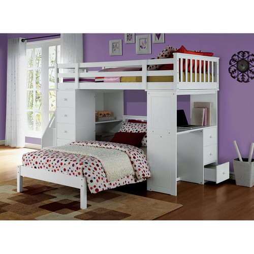 Acme Furniture Freya White Twin Loft Bed