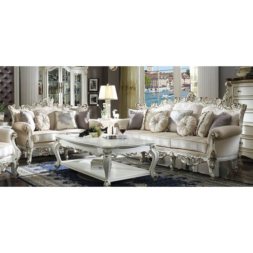 Acme Furniture Picardy II Antique Pearl 2pc Living Room Set