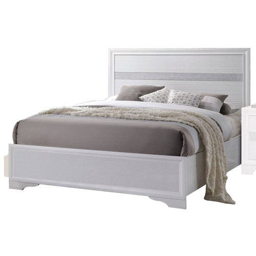 Acme Furniture Naima White 2pc Bedroom Set with Twin Bed