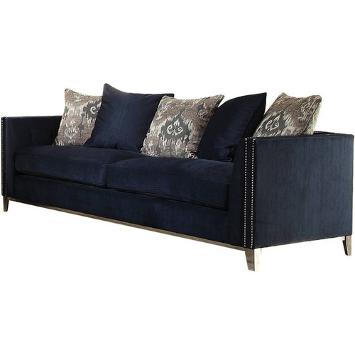 Acme Furniture Phaedra Blue 3pc Living Room Set