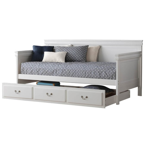 Acme Furniture Bailee White Wood Trundle Daybed