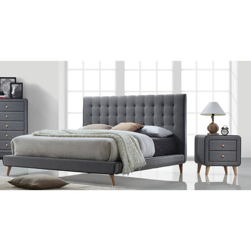 Acme Furniture Valda Light Gray 2pc Bedroom Set with King Bed