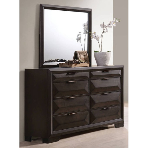 Acme Furniture Merveille Espresso Dresser and Mirror