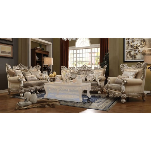 Acme Furniture Ranita Champagne 2pc Living Room Set