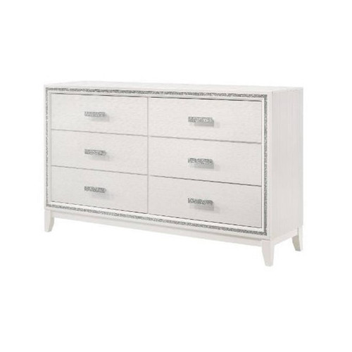 Acme Furniture Haiden White Dresser and Mirror