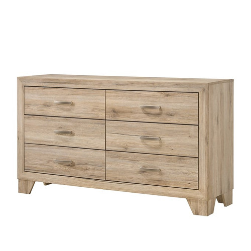Acme Furniture Miquell Natural Dresser and Mirror