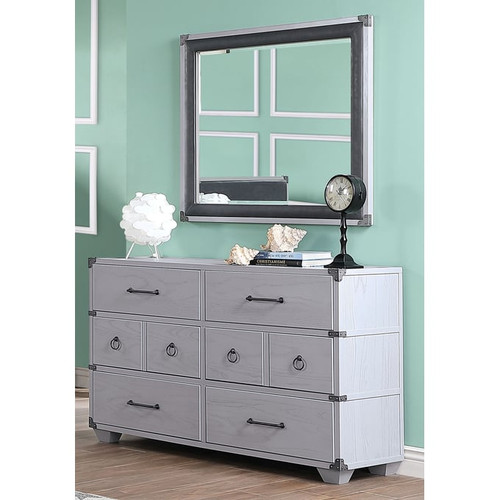 Acme Furniture Orchest Gray Dresser and Mirror