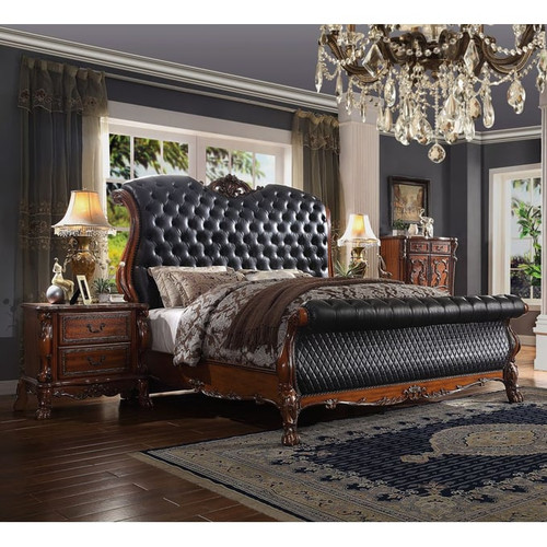 Acme Furniture Dresden Cherry Oak 2pc Bedroom Set with Queen Bed
