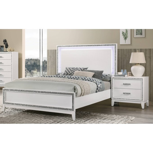 Acme Furniture Haiden White 2pc Bedroom Set with Queen Bed