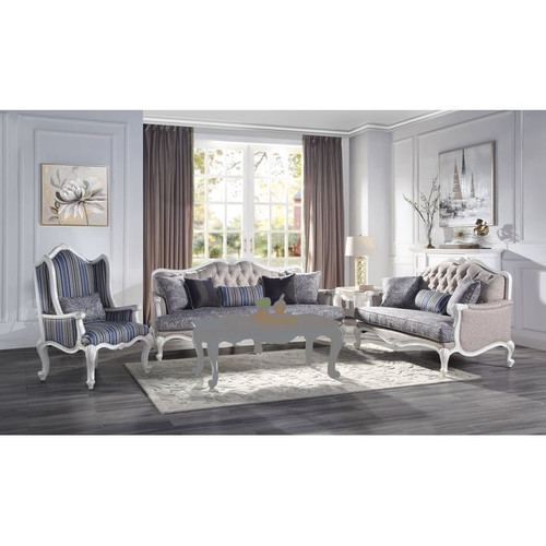 Acme Furniture Ciddrenar White 3pc Living Room Set