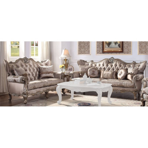 Acme Furniture Jayceon Champagne 2pc Living Room Set