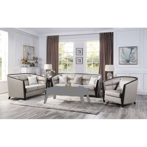Acme Furniture Zemocryss Beige 3pc Living Room Set