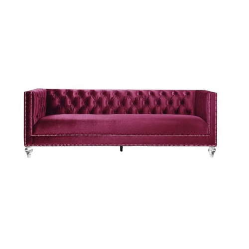 Acme Furniture Heibero Burgundy 3pc Living Room Set