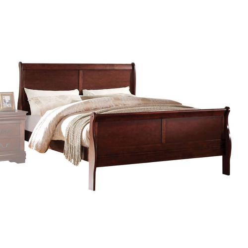 Acme Furniture Louis Philippe Cherry 2pc Bedroom Set With Queen Bed
