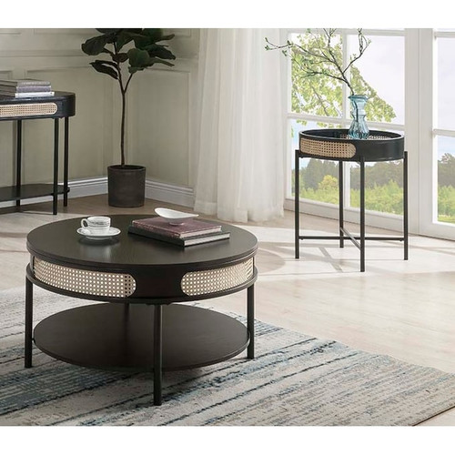 Acme Furniture Colson Black 3pc Coffee Table Set