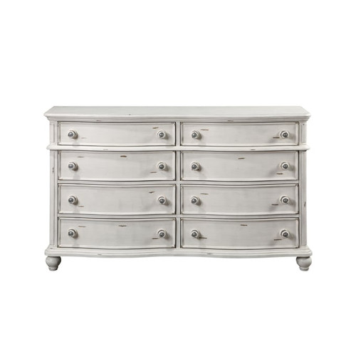 Acme Furniture Jaqueline Antique White Dresser And Mirror